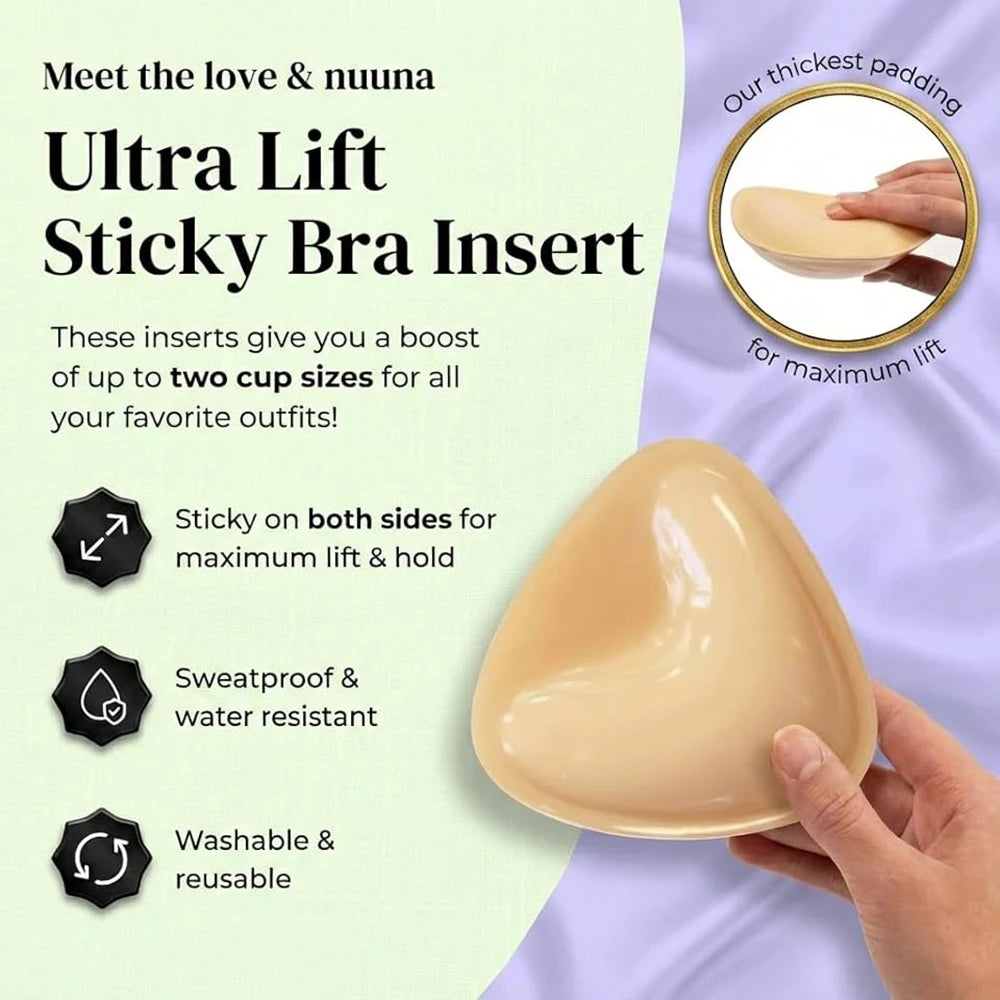 Adhesive Push-Up Reusable Bra Inserts | OWNLUXE