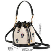 Spacious PU Leather Drawstring Bucket Bag | OWNLUXE