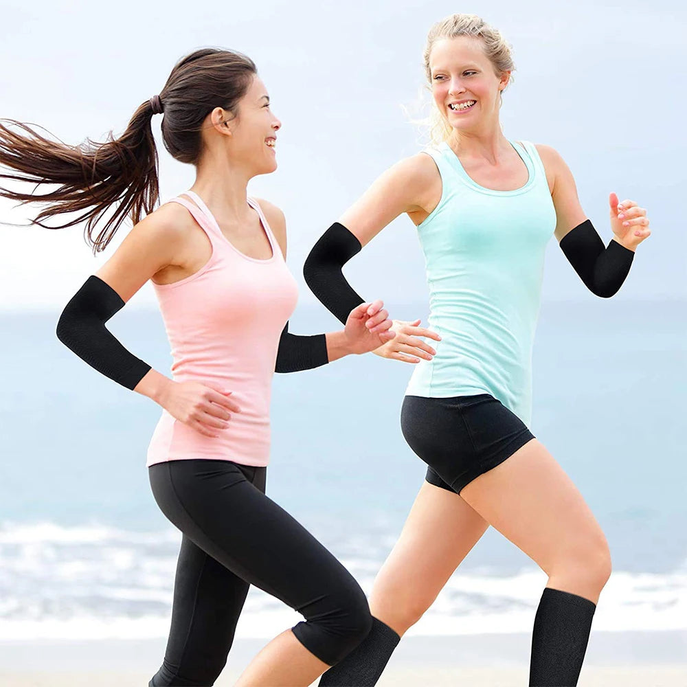 Arm Slimming Compression Sleeves – Shaping Wraps (1 Pair) | OWNLUXE
