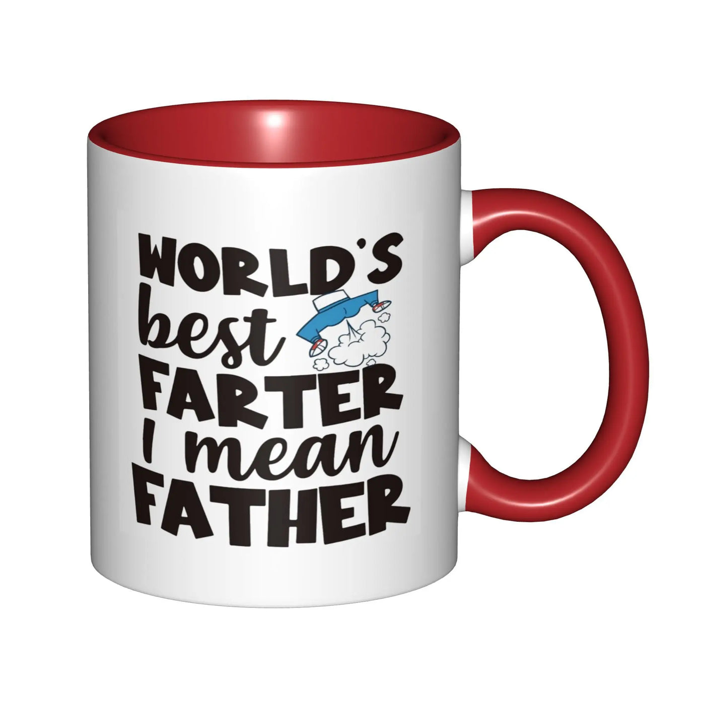 World’s Best Father Mug – 11 oz Ceramic with Black Handle