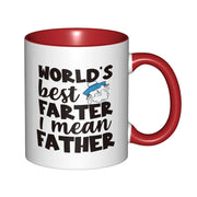 World’s Best Father Mug – 11 oz Ceramic with Black Handle