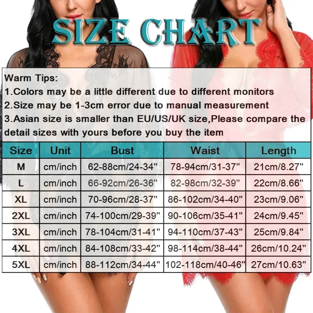 Sheer Lace Robe & Thong Set - Romantic Sleepwear for Women