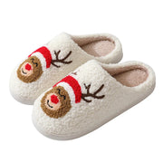 Winter Plush Family House Slippers – Warm Non‑Slip Slides