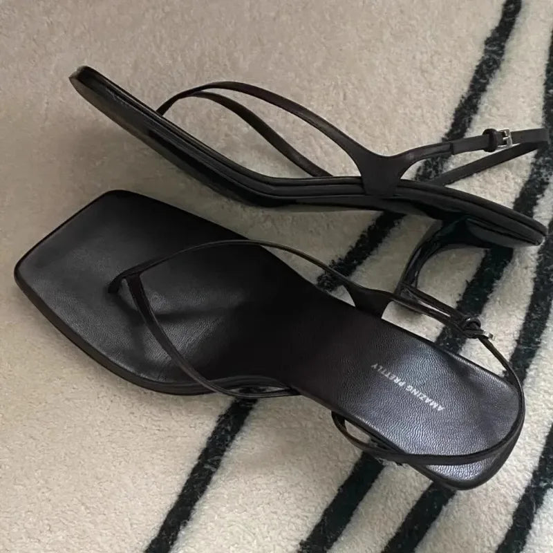 Women's Square Toe Retro Sandals – Shop at OWNLUXE