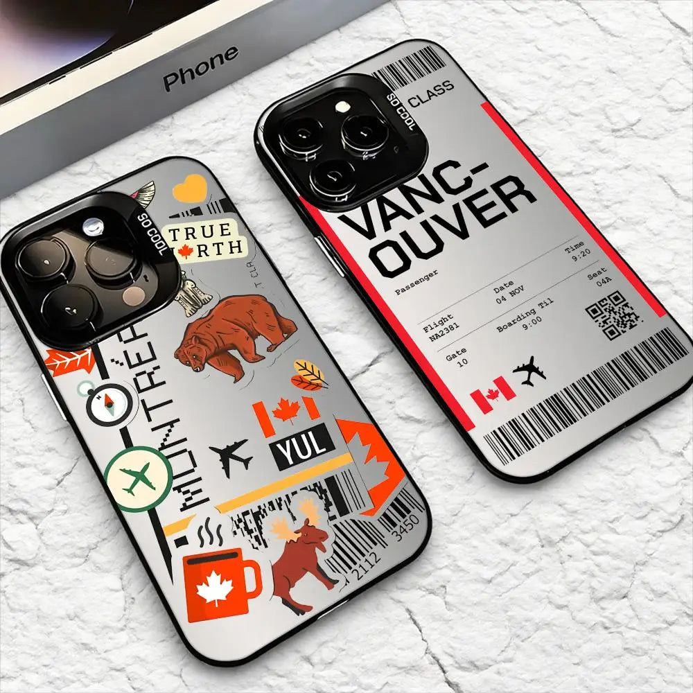 Canadian Flight Ticket Phone Case | OWNLUXE
