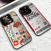 Canadian Flight Ticket Phone Case | OWNLUXE