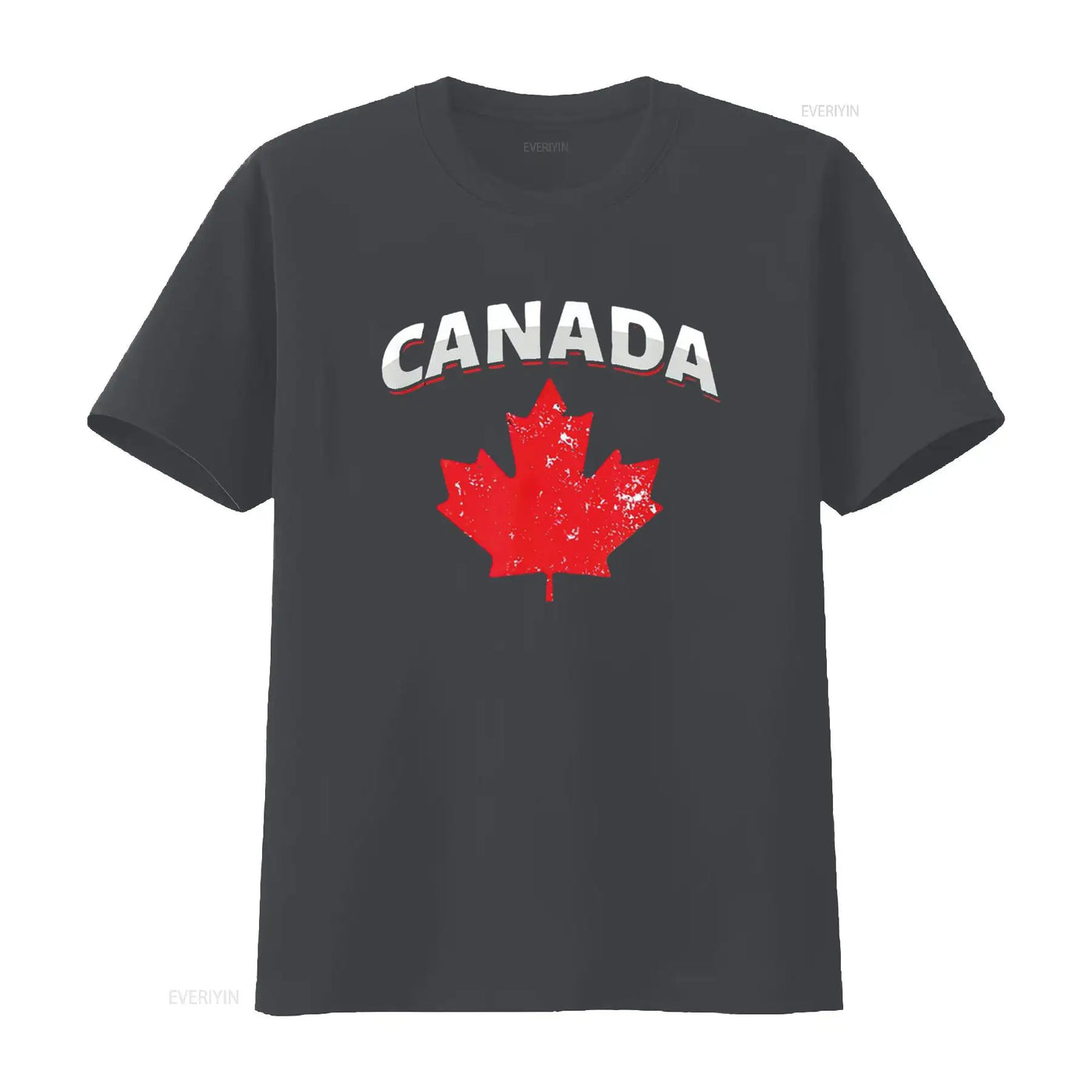 Canadian Red Maple Leaf T-Shirt – Vintage Washed Toronto Patriotic Tee | OWNLUXE