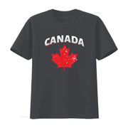 Canadian Red Maple Leaf T-Shirt – Vintage Washed Toronto Patriotic Tee | OWNLUXE