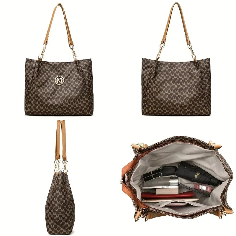 Structured Tote Bag - Spacious Everyday Carry (Brown) | OWNLUXE