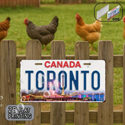 Vintage Toronto CN Tower License Plate – Metal Wall Decor