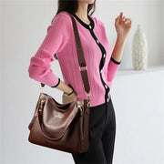 Luxury Soft Leather Tote Bag - Large Capacity Top-Handle Handbag | OWNLUXE