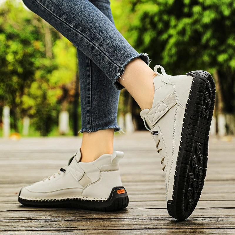 Women's Leather Sneakers (White) – Shop at OWNLUXE