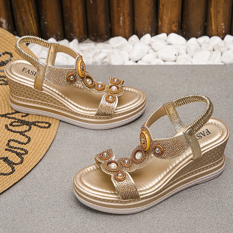 Women's Platform Heels (Gold) – Shop at OWNLUXE