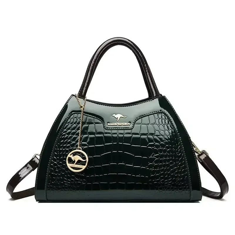 Animal Print Large Capacity Tote Bag - Soft Leather Crossbody | OWNLUXE