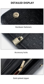 CH Chain Bag - 2025 Monogram Print Shoulder Bag with Lock