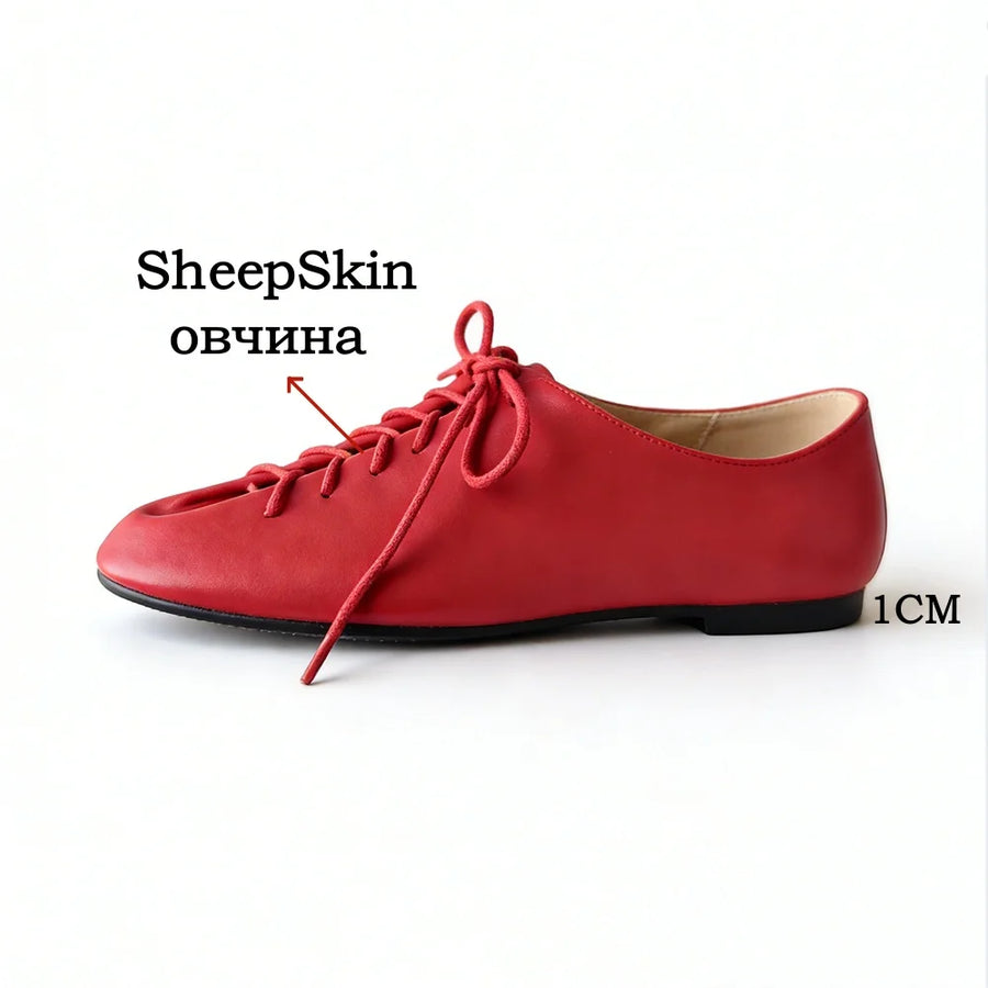 Women's Round Toe Leather Loafers | OWNLUXE