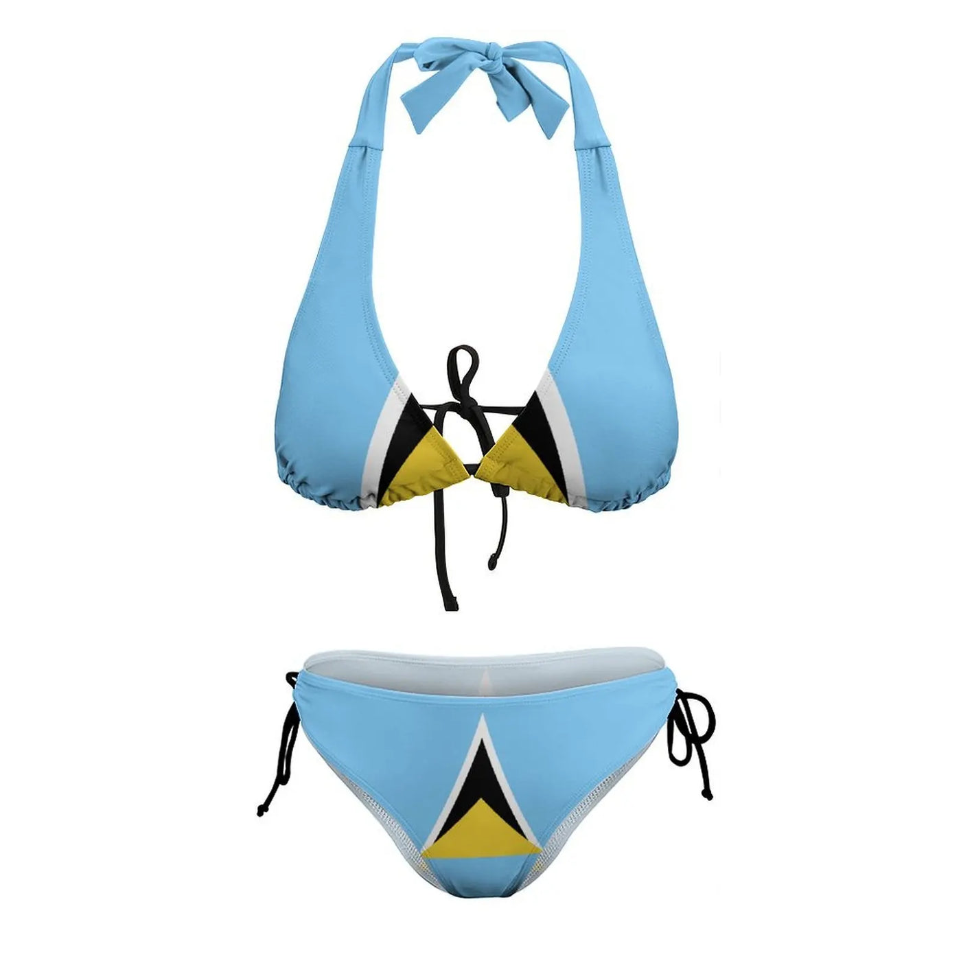 Women’s Wire-Free Bikini Set – Printed Swimwear