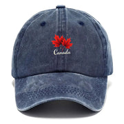 Canada Maple Leaf Vintage Baseball Cap – Washed Distressed Retro Hat | OWNLUXE