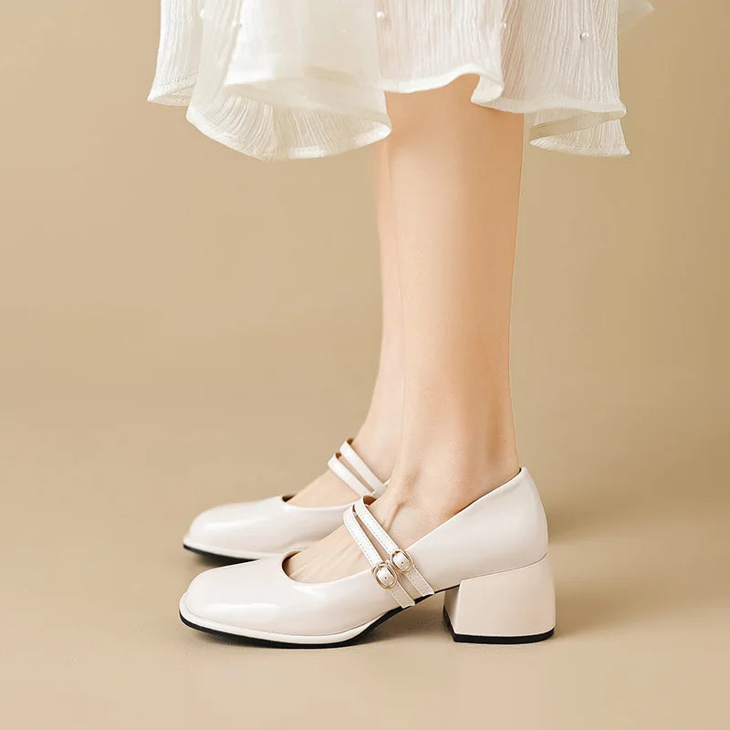 Mary Jane Pumps – Chic Slip-On High Heels for Office & Career