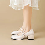 Load image into Gallery viewer, Mary Jane Pumps – Chic Slip-On High Heels for Office &amp; Career
