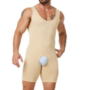 Seamless Men’s Full Body Shaper Bodysuit for Tummy Control