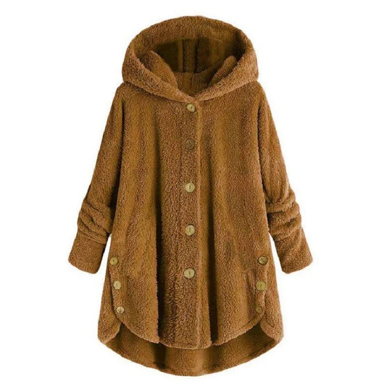 Pleated Printed Long-Sleeve Coat | OWNLUXE