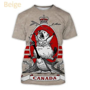 3d Print I Love Canada Graphic Tshirt For Men Casual T-Shirt | OWNLUXE