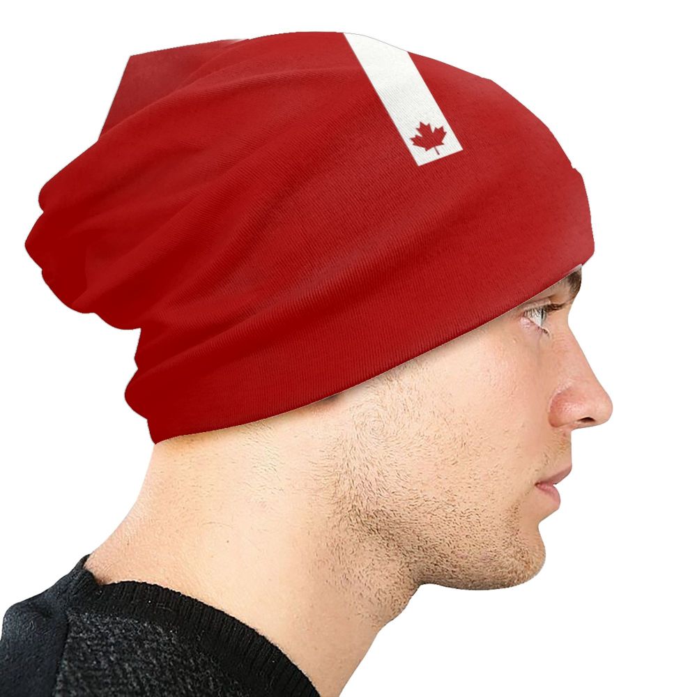 Canadian Flag Beanie – Unisex Winter Knitted Hat Canadian Patriotic | OWNLUXE