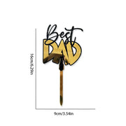 Father’s Day Acrylic Sign – Modern Clear Tabletop Décor