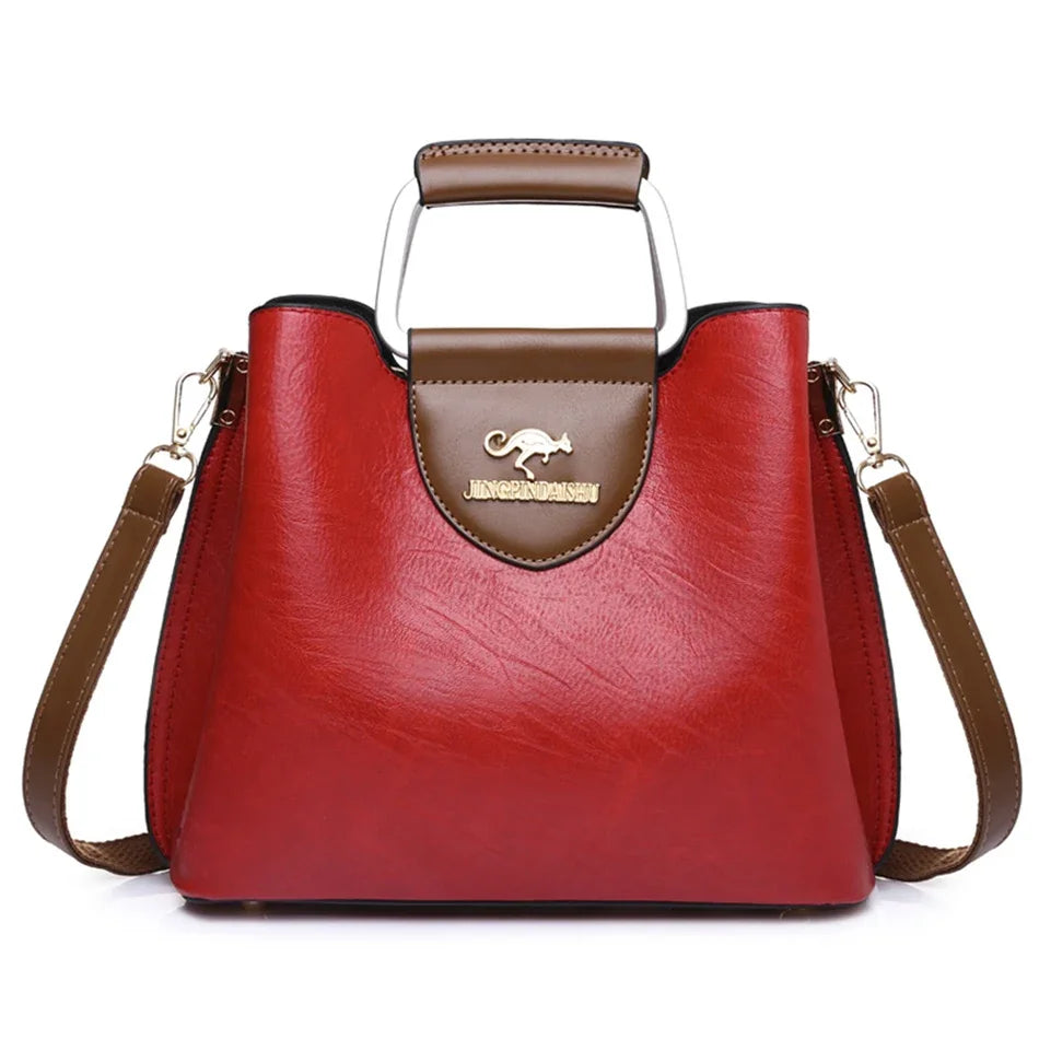 Soft Vintage Convertible Tote Bag - Crossbody Handbag for Women