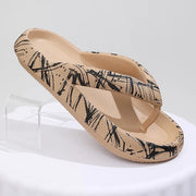 Women’s Cloud Flip Flops – Leopard Thick-Soled Sandals