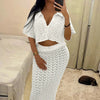 Women's Knitted Solid Hollow-Out Swim Cover-Up | OWNLUXE
