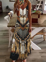 Load image into Gallery viewer, Bohemian Inspired Halter Dress – A Must-Have for Spring &amp; Summer
