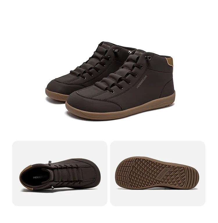 Mid-Top Barefoot Ankle Boots – Wide Toe Minimalist Sneakers