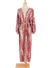 Tie-Dye Printed Boho Swim Cover-Up | OWNLUXE