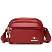 Multi-Pocket Soft Leather Crossbody Bag - Adjustable Shoulder Messenger | OWNLUXE
