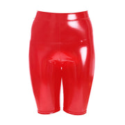Women's High Waist Leather Shorts | OWNLUXE