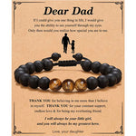 Load image into Gallery viewer, 🧿 Natural Stone Men’s Bracelet – Father’s Day Gift | Bracelet pour hommes en pierres naturelles – Cadeau pour la fête des Pères 🧿
