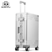 Aluminum Rolling Luggage with 360° Spinner Wheels