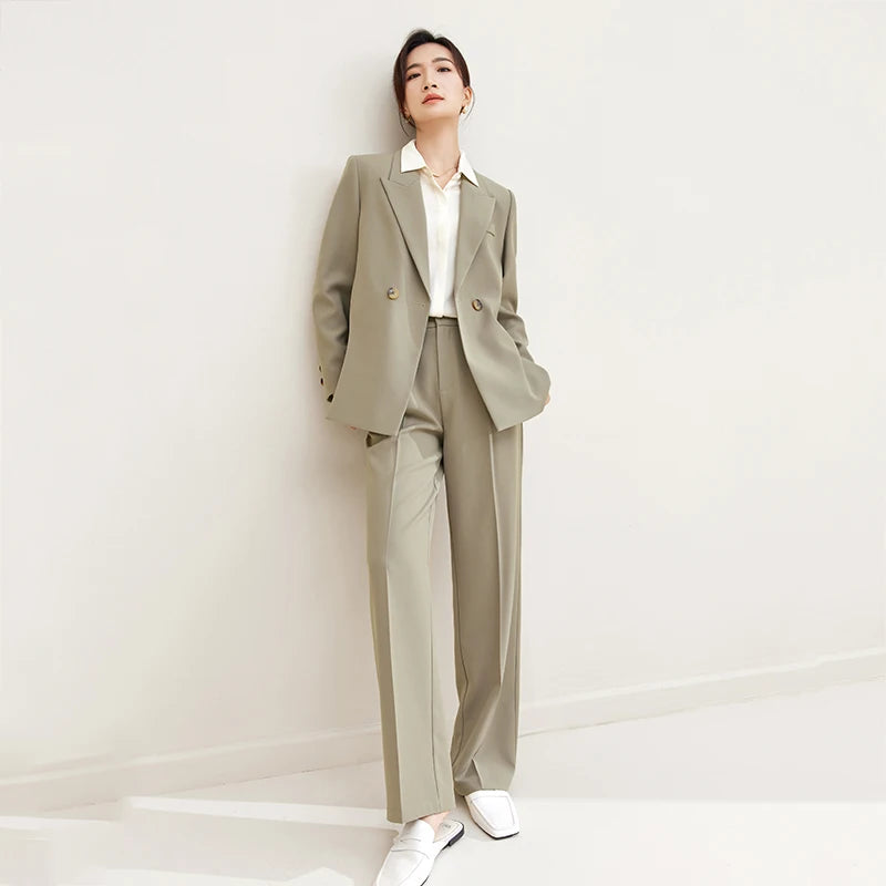 Women's Two Piece Jacket (Apricot) | OWNLUXE
