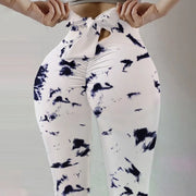 Peach Hip Yoga Leggings – Bow Detail Fitness