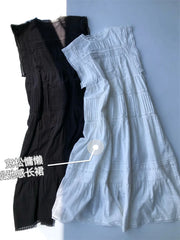 Lace Sleeveless Cotton Dress | OWNLUXE