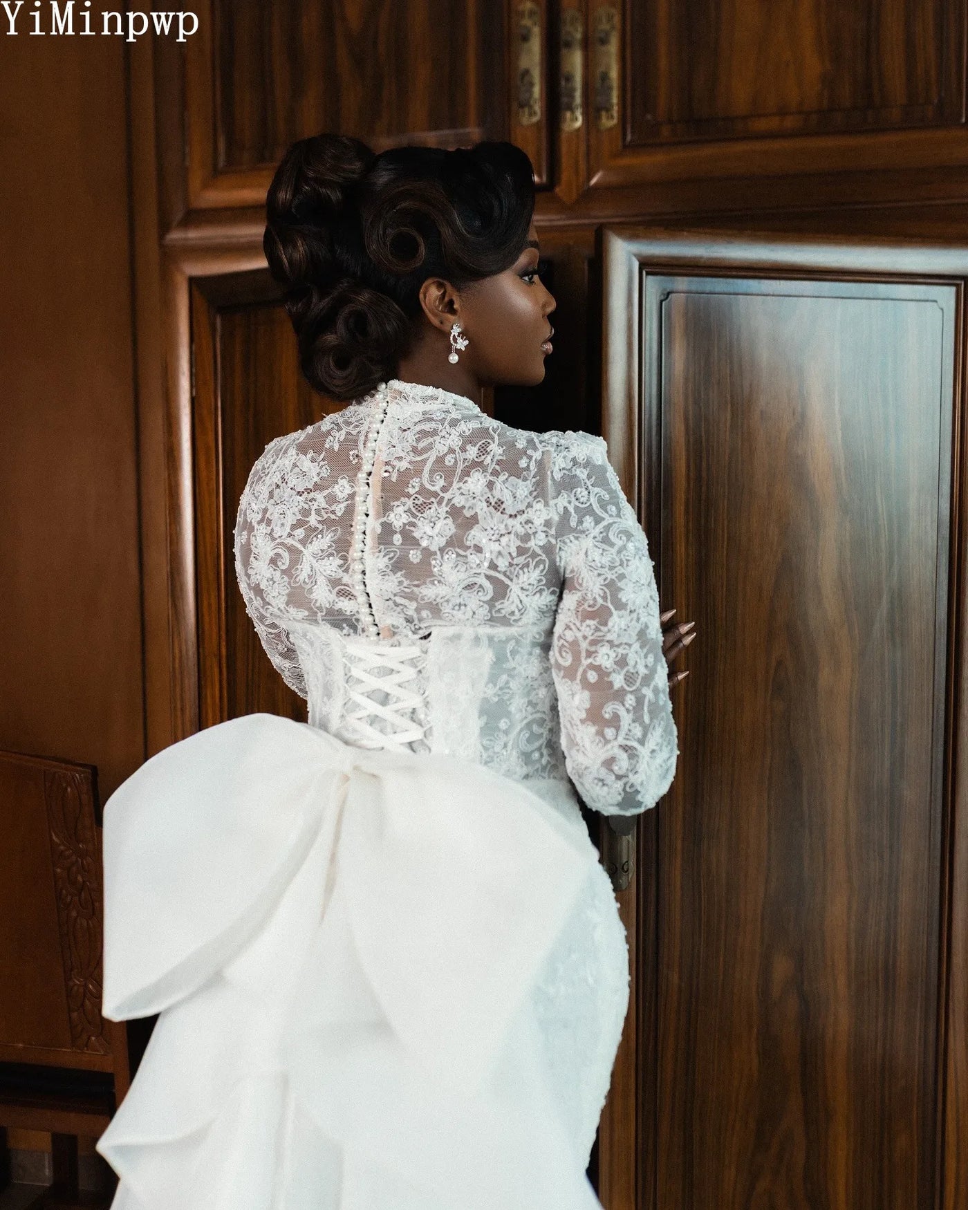 Lace Bow Dress | OWNLUXE