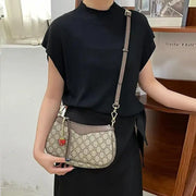 Genuine Cowhide Leather Half-Moon Crossbody Bag - Designer Shoulder Bag | OWNLUXE