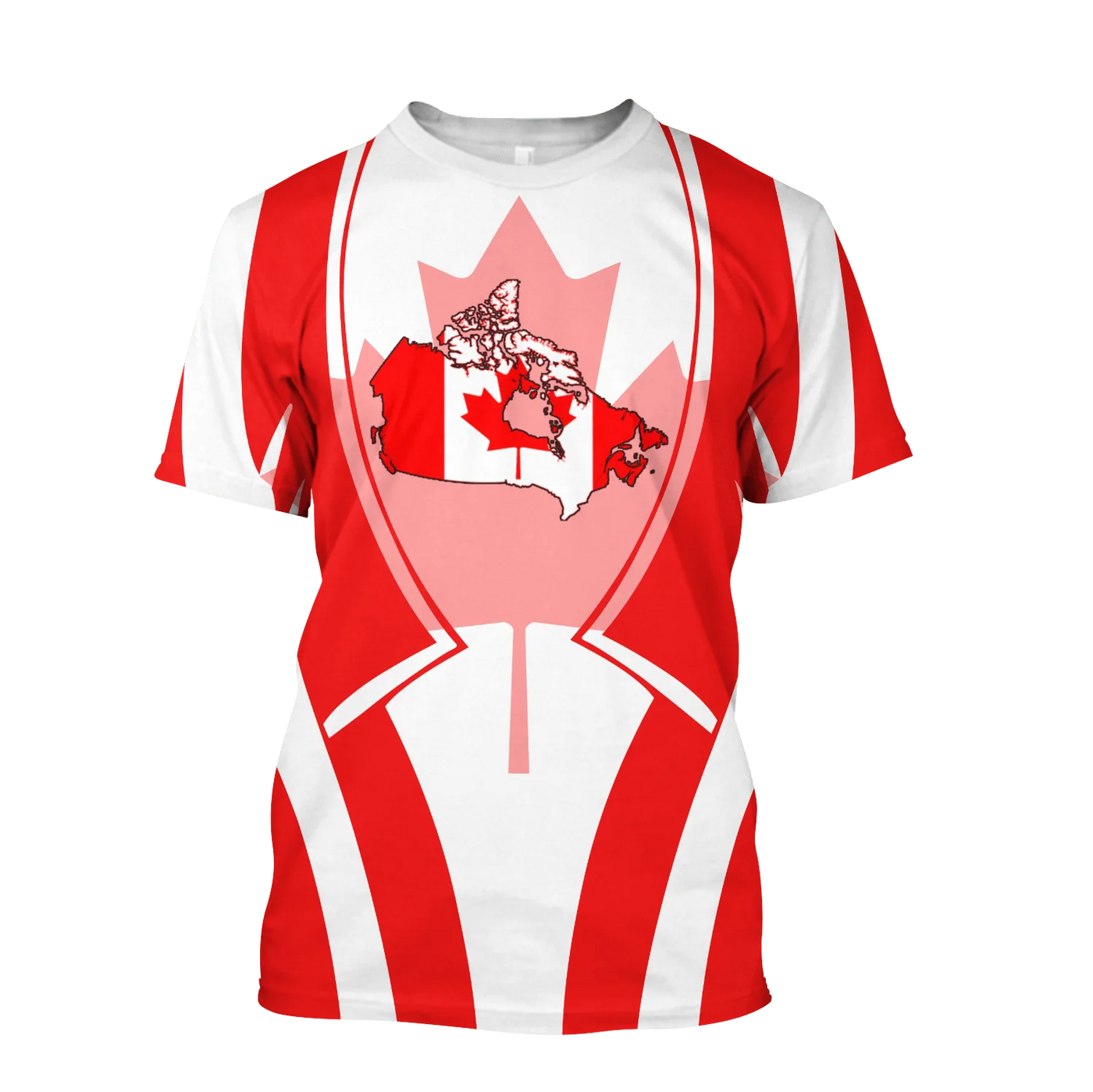 Canada Flag Graphic T-Shirt – 3D Print Oversized Tee | OWNLUXE