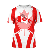 Canada Flag Graphic T-Shirt – 3D Print Oversized Tee | OWNLUXE
