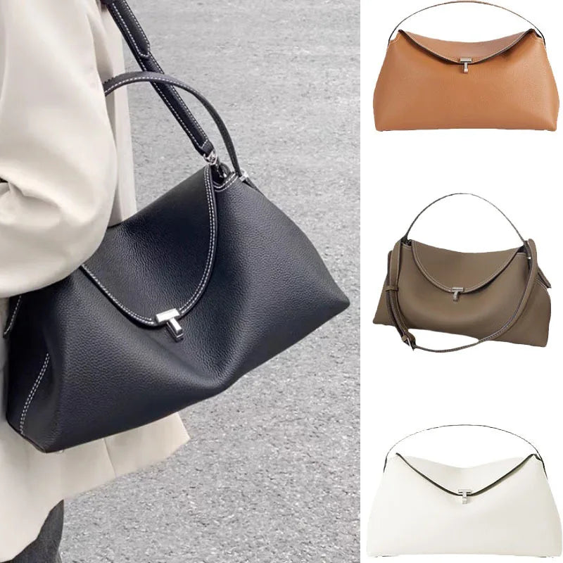 Soft Leather Crossbody Tote Bag - Versatile Commuter Handbag | OWNLUXE