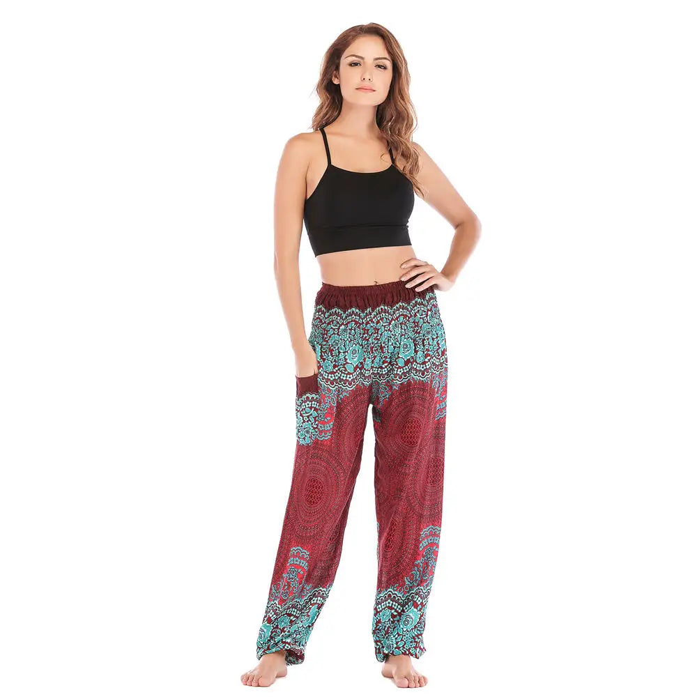 Women’s High-Waist Floral Bloomers – Loose, Lightweight & Boho