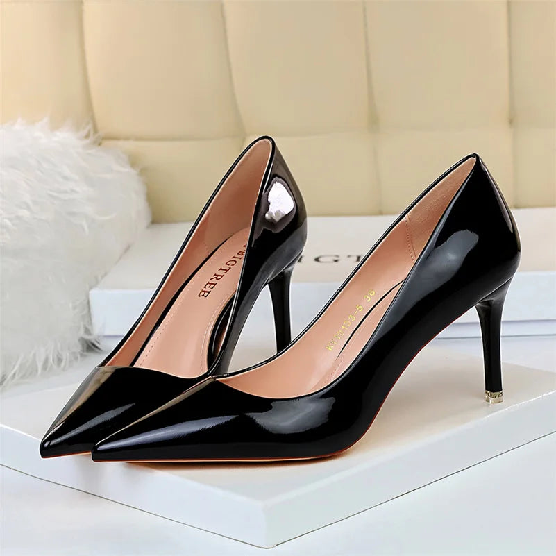 Women's Stiletto Leather Pumps | OWNLUXE