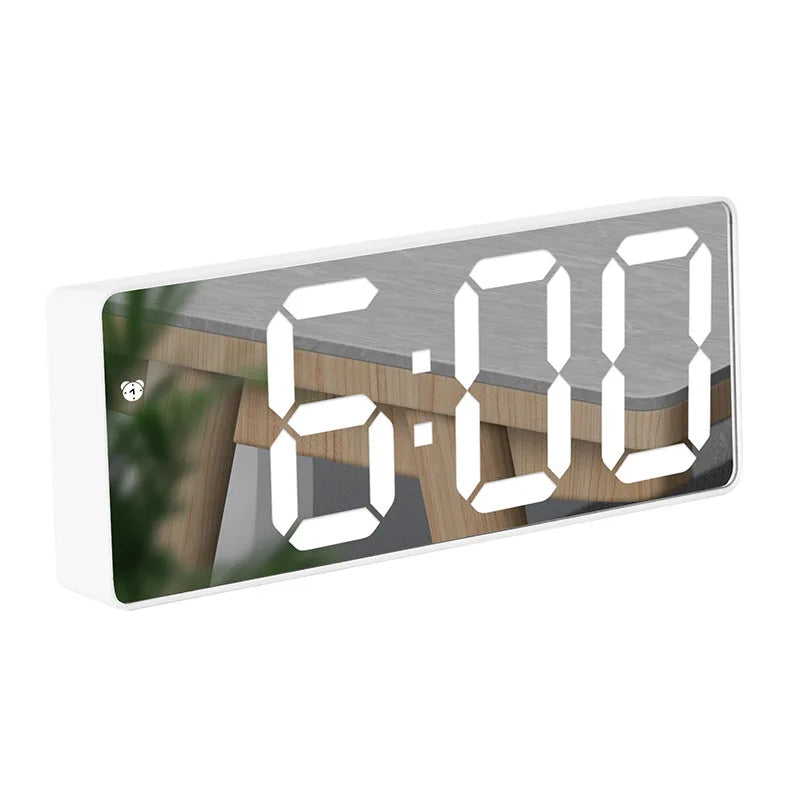LED Digital Alarm Clock with Snooze, Time & Calendar